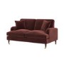 Merlot Red Chenille 2 Seater Sofa - Payton