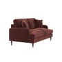 Merlot Red Chenille 2 Seater Sofa - Payton