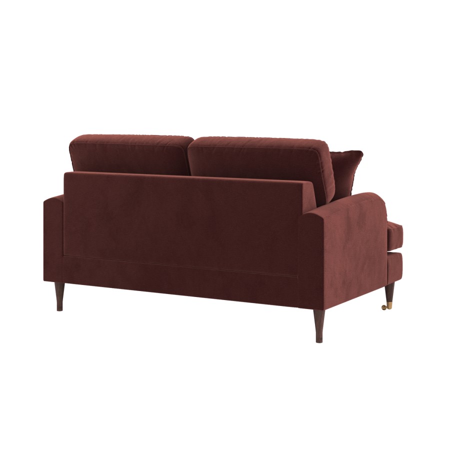 Merlot Red Chenille 2 Seater Sofa - Payton