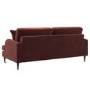 Merlot Red Chenille 3 Seater Sofa - Payton