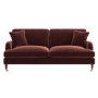 Merlot Red Chenille 3 Seater Sofa - Payton