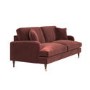 Merlot Red Chenille 3 Seater Sofa - Payton