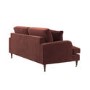Merlot Red Chenille 3 Seater Sofa - Payton
