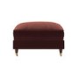 Merlot Red Chenille Footstool - Payton