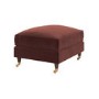 Merlot Red Chenille Footstool - Payton
