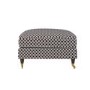 Patterned Velvet Footstool - Payton