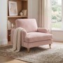Dusty Pink Velvet Armchair - Payton