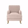 Dusty Pink Velvet Armchair - Payton