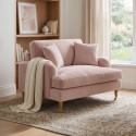 SOF256 Dusty Pink Velvet Love Seat - Payton