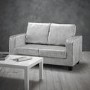 LPD Silver Velvet Sofa Seats 2