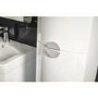 White Wall Mounted Tall Bathroom Cabinet 320mm - Elm