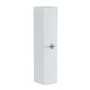 White Wall Mounted Tall Bathroom Cabinet 320mm - Elm