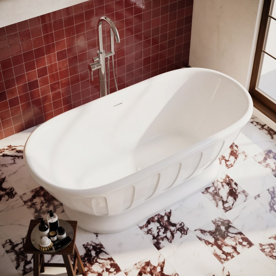 Freestanding Double Ended Roll Top Bath 1700 x 790mm - Somerton