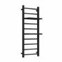 Black Towel Radiator with Shelves 1200 x 500mm - Sonoran