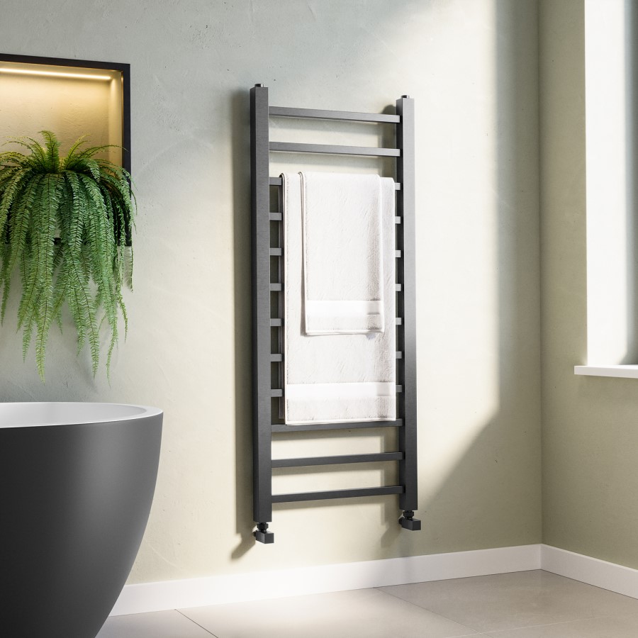 Gunmetal Grey Towel Radiator 1200 x 500mm – Sonoran