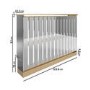 Narrow Mirrored Radiator Cover with Gold Detail - 124cm - Sophia