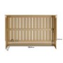 ONLY OPENED - Narrow Mirrored Radiator Cover with Gold Detail - Sophia