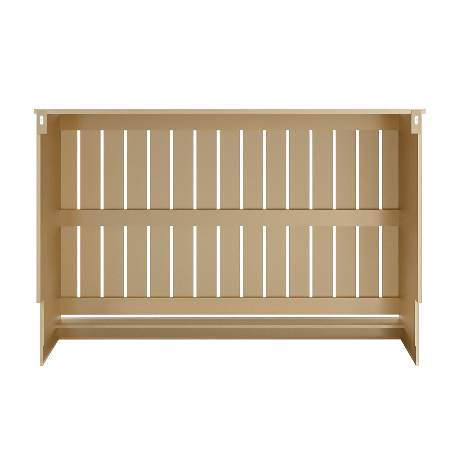 Narrow Mirrored Radiator Cover with Gold Detail - 124cm - Sophia ...