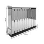 ALMOST PERFECT - Narrow Mirrored Radiator Cover with Black Detail 111cm- Sophia
