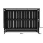 ALMOST PERFECT - Narrow Mirrored Radiator Cover with Black Detail 111cm- Sophia