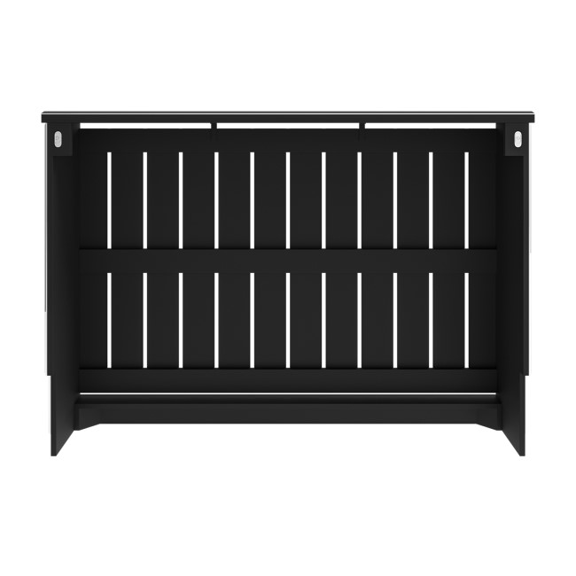 Narrow Mirrored Radiator Cover with Black Detail - 111cm - Sophia