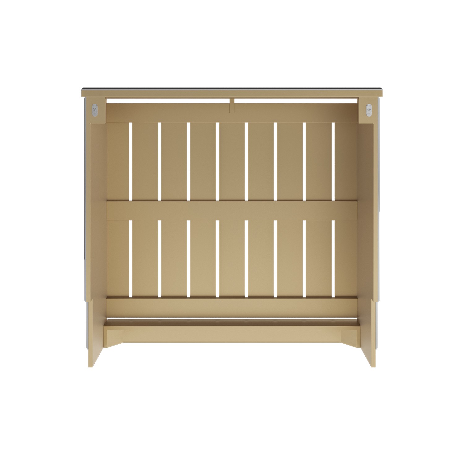Narrow Mirrored Radiator Cover with Gold Detail - 78cm - Sophia ...