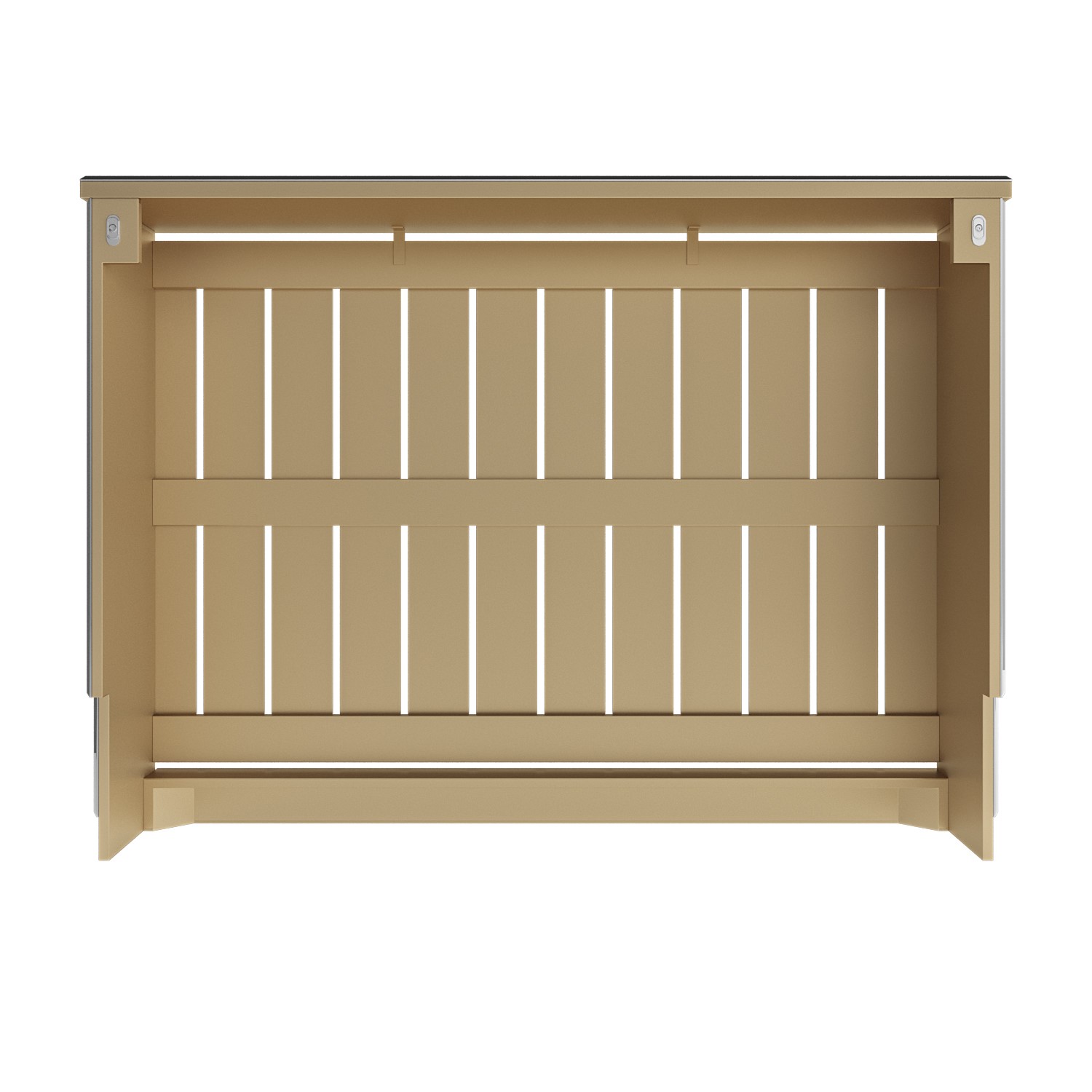 Narrow Mirrored Radiator Cover with Gold Detail - 111cm - Sophia ...