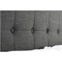 Grey Velvet Double Ottoman Bed - Sorrento - Julian Bowen