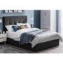Grey Velvet King Size Ottoman Bed - Sorrento - Julian Bowen