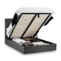 Grey Velvet King Size Ottoman Bed - Sorrento - Julian Bowen
