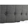 Grey Velvet King Size Ottoman Bed - Sorrento - Julian Bowen