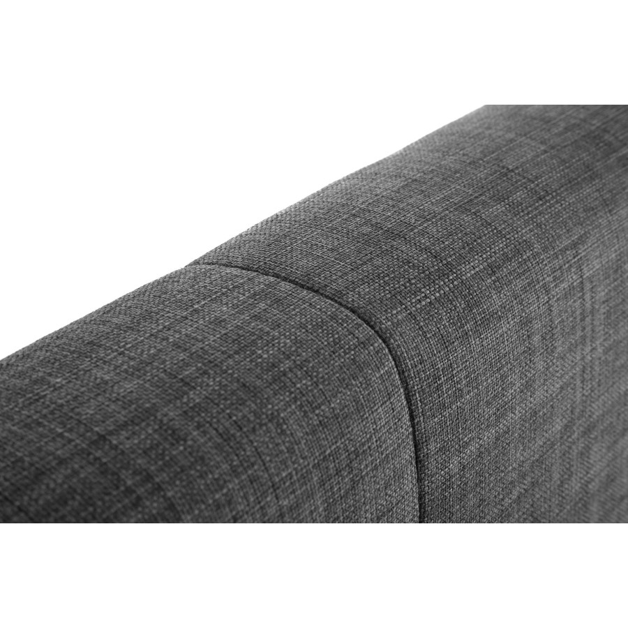 Grey Velvet King Size Ottoman Bed - Sorrento - Julian Bowen