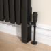 Sorrento Black Designer Radiator Feet -Suitable for Oval Double Panel Radiator