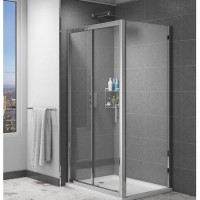 Claritas 6mm Glass Shower Door Side Panel - 900 x 1850mm