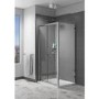 Claritas 6mm Glass Shower Door Side Panel - 900 x 1850mm