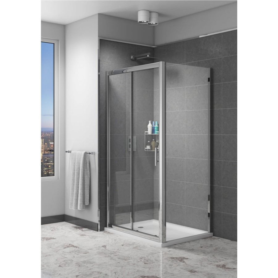 Claritas 6mm Glass Shower Door Side Panel - 900 x 1850mm