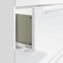 GRADE A1 - Space White High Gloss 4 Drawer Chest of Drawers