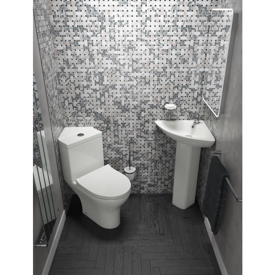 Cedar Close Coupled Toilet with Soft Close Seat