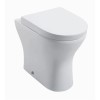 Cedar Back to Wall Pan &amp; Wrap Over Toilet Seat with Soft Close