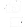 Cedar Back to Wall Pan & Wrap Over Toilet Seat with Soft Close