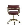Burgundy Faux Leather Swivel Office Chair - Soren 