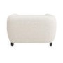 ONLY OPENED - Cream Teddy Curved Armchair - Sierra