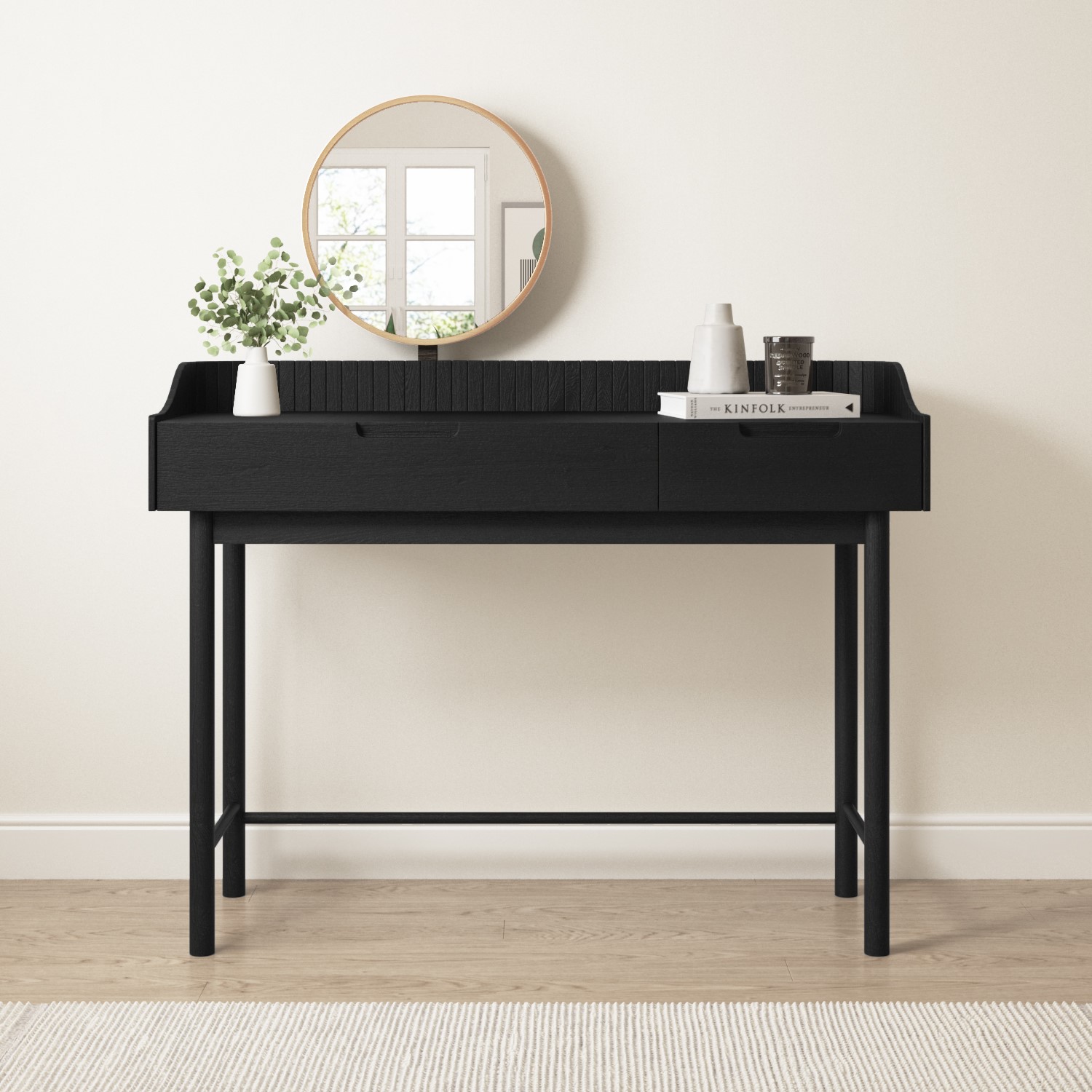 modern dressing table uk Modern White Dresser Vanity Set Dressing Table with Mirror & Light & Stool by Homary