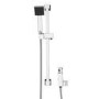Square Shower Shower with Thermostatic Valve & Slide Rail Kit