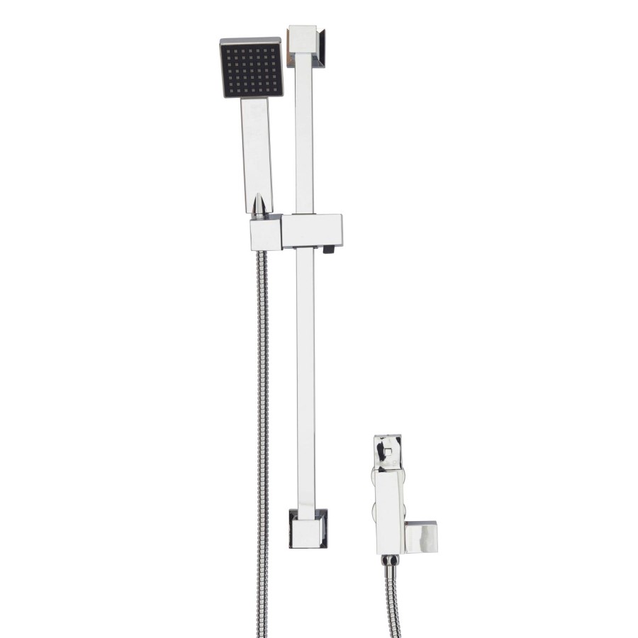 Square Shower Shower with Thermostatic Valve & Slide Rail Kit