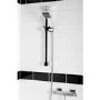 Square Shower Shower with Thermostatic Valve & Slide Rail Kit