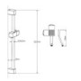 Square Shower Shower with Thermostatic Valve & Slide Rail Kit