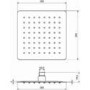 Ultra Thin Square Rain Shower Head