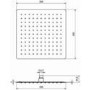 Stainless Steel Square Shower Head - 300mm