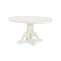 Ivory Round Extendable Dining Table - Seats 4-6 - Julian Bowen Ivory Round Extendable Dining Table - Seats 4-6 - Julian Bowen